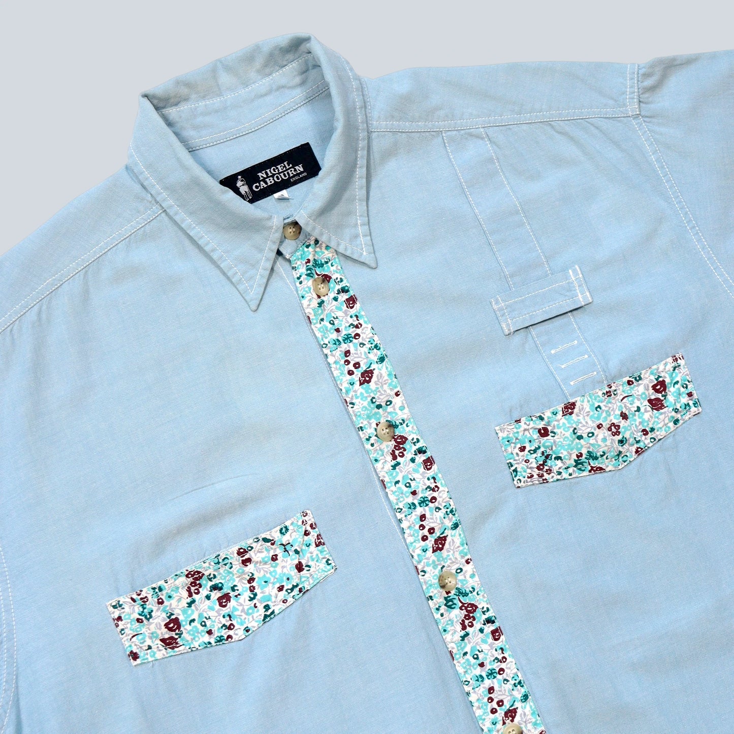 90s Floral Detail Shirt