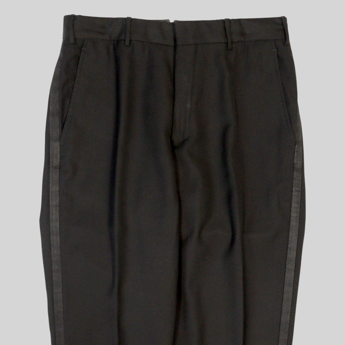 90s Tuxedo Virgin Wool Trousers / Made in ITALY