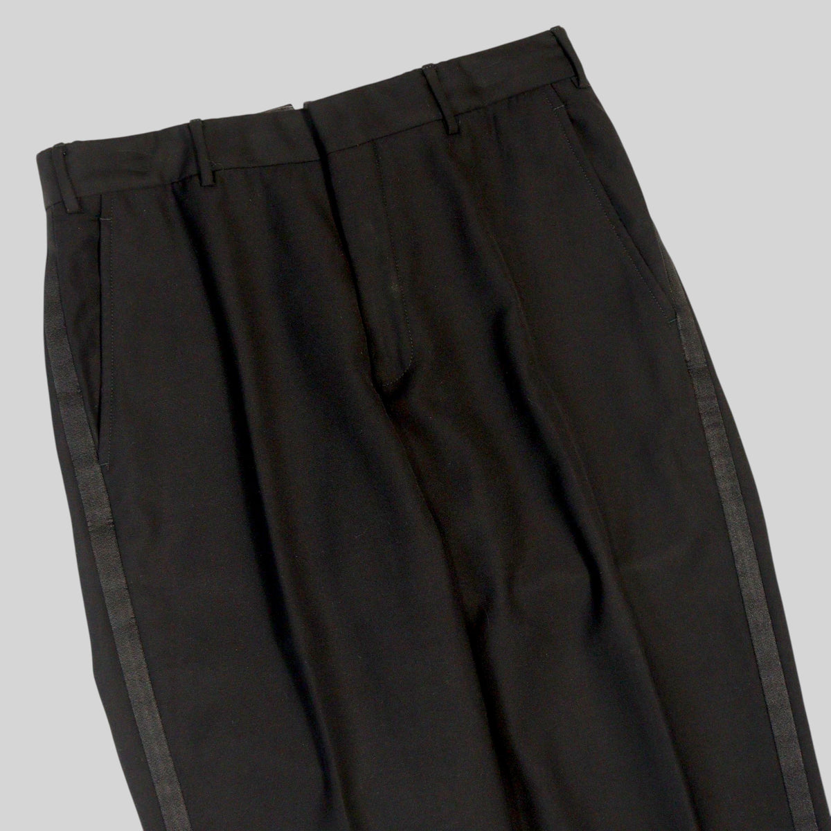 90s Tuxedo Virgin Wool Trousers / Made in ITALY