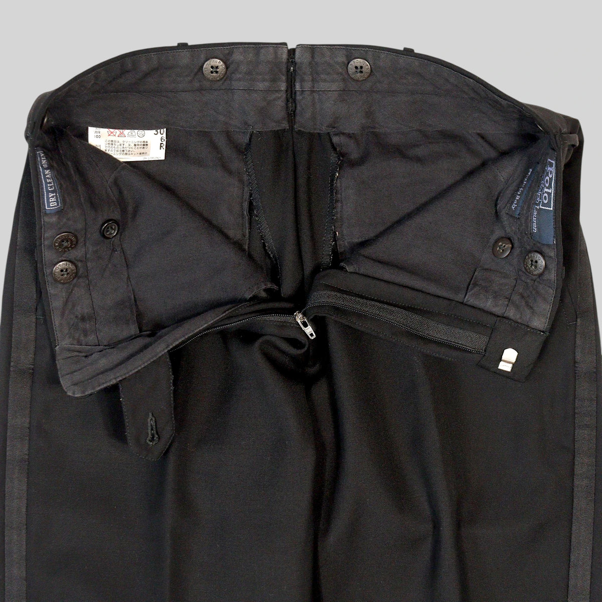 90s Tuxedo Virgin Wool Trousers / Made in ITALY
