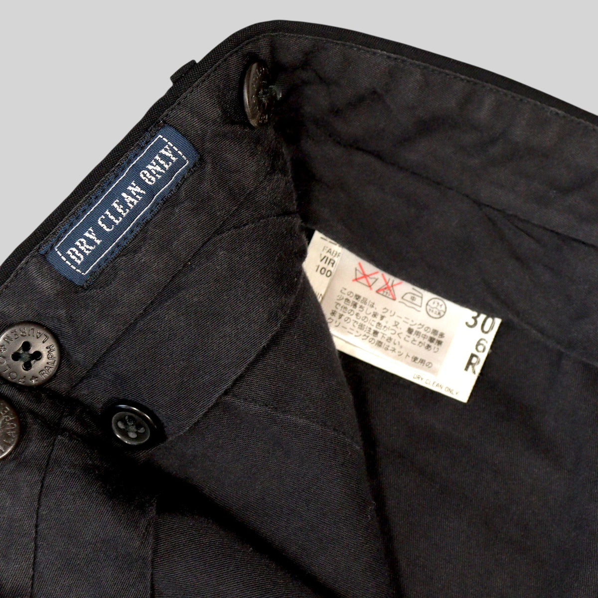 90s Tuxedo Virgin Wool Trousers / Made in ITALY