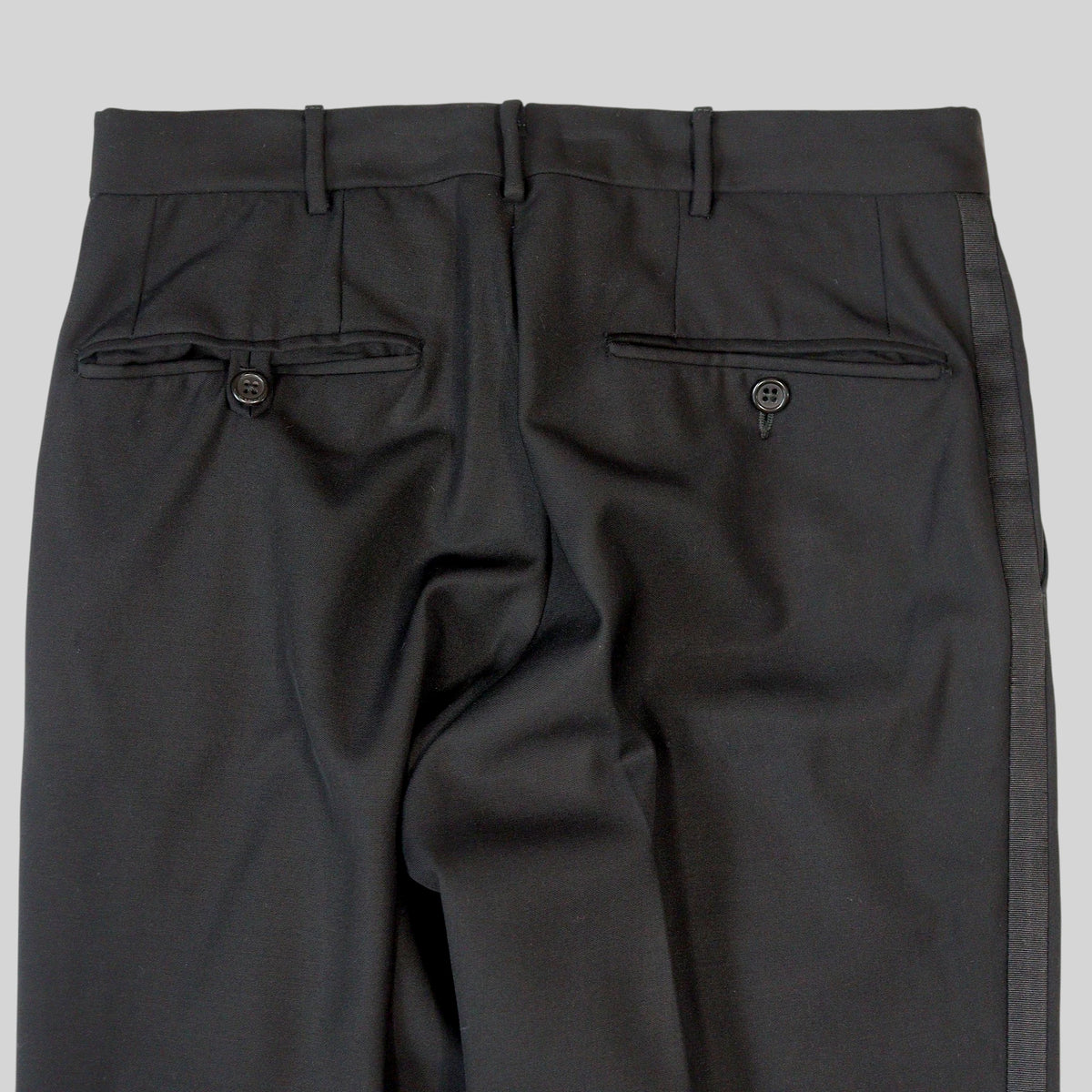 90s Tuxedo Virgin Wool Trousers / Made in ITALY