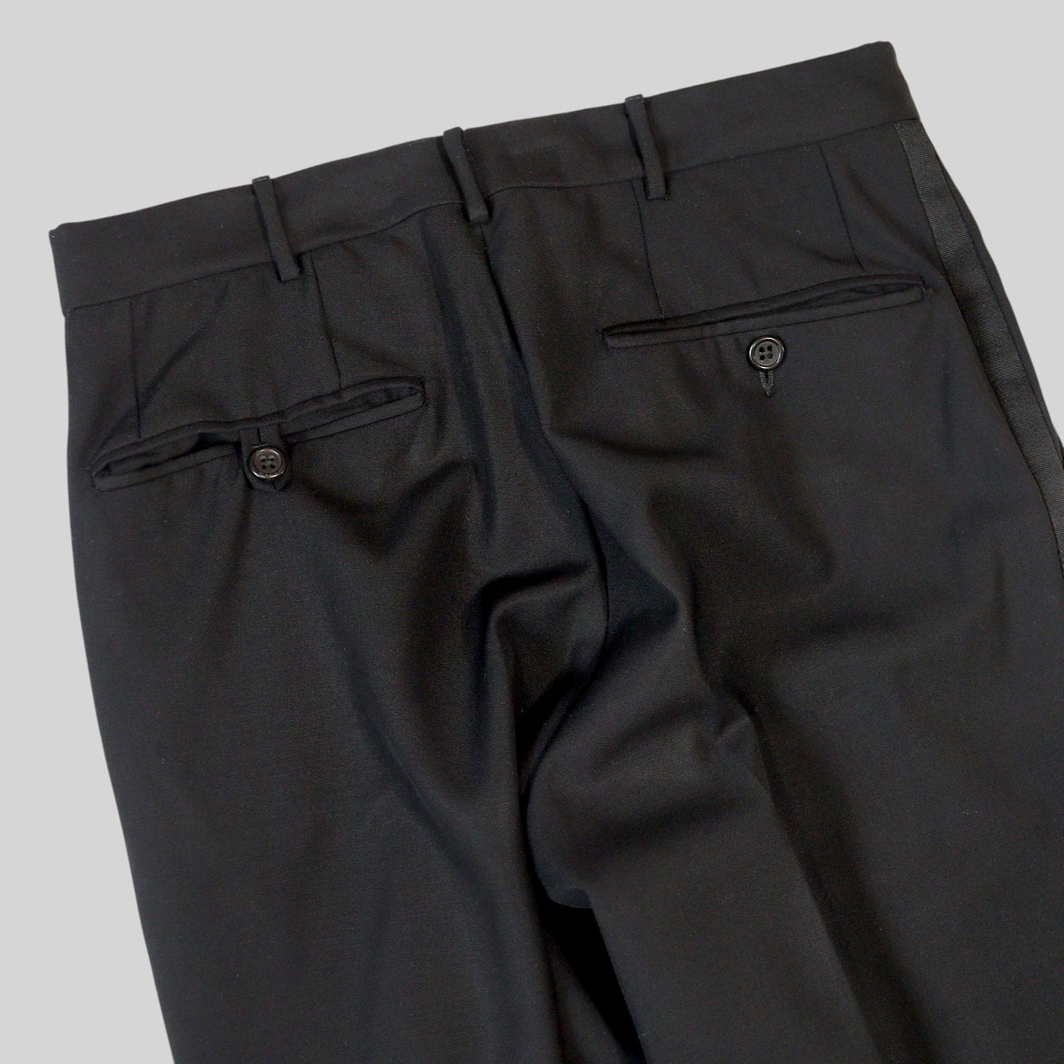 90s Tuxedo Virgin Wool Trousers / Made in ITALY