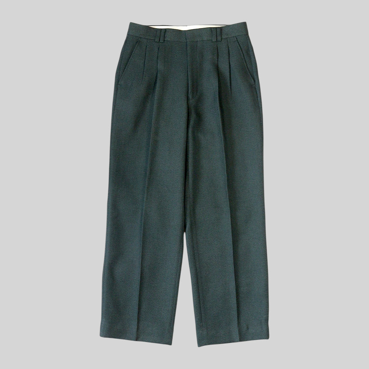 80s-90s Herringbone Two-Tuck Trousers