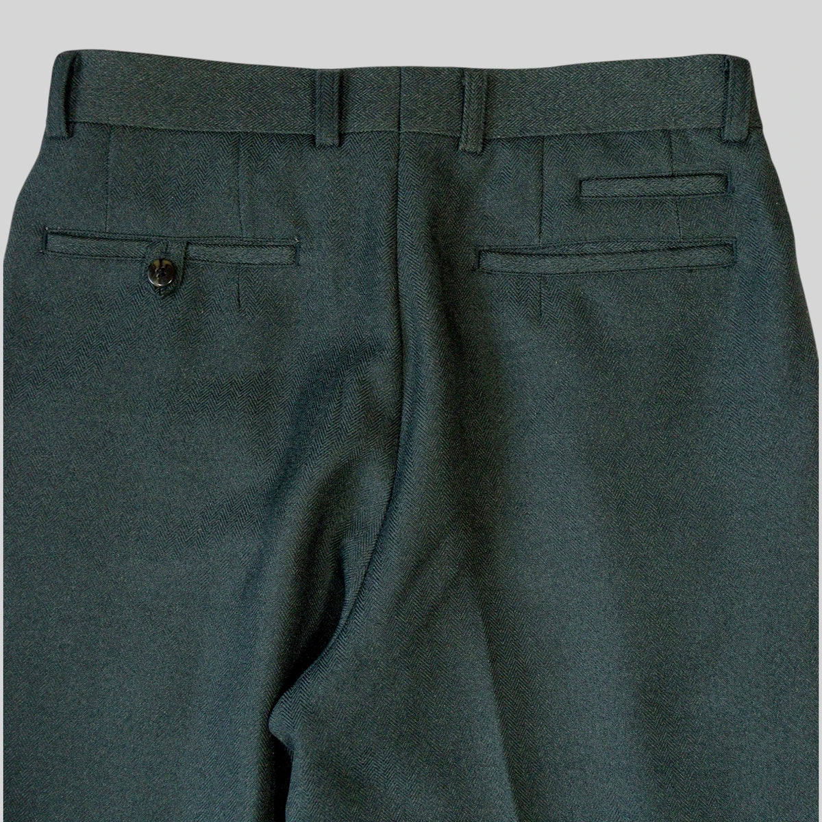 80s-90s Herringbone Two-Tuck Trousers