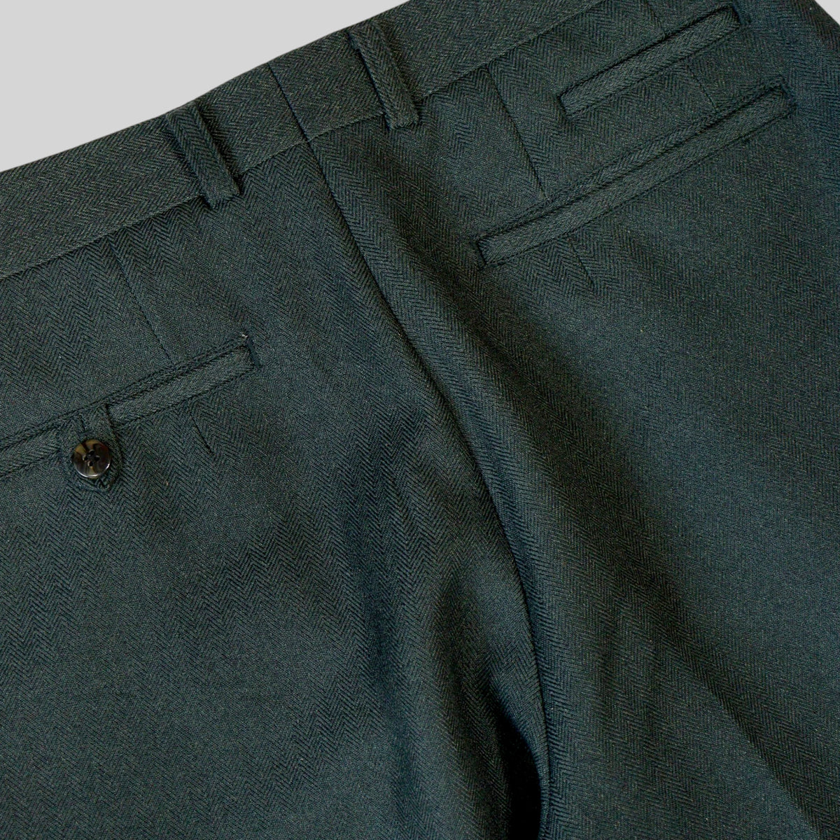 80s-90s Herringbone Two-Tuck Trousers