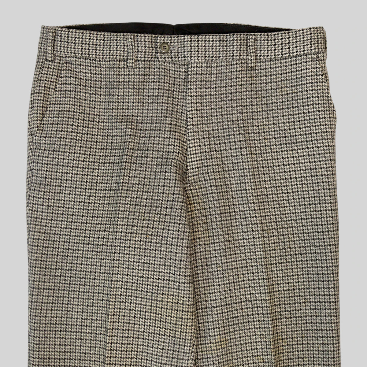 80s-90s Glen Check Wool Trousers