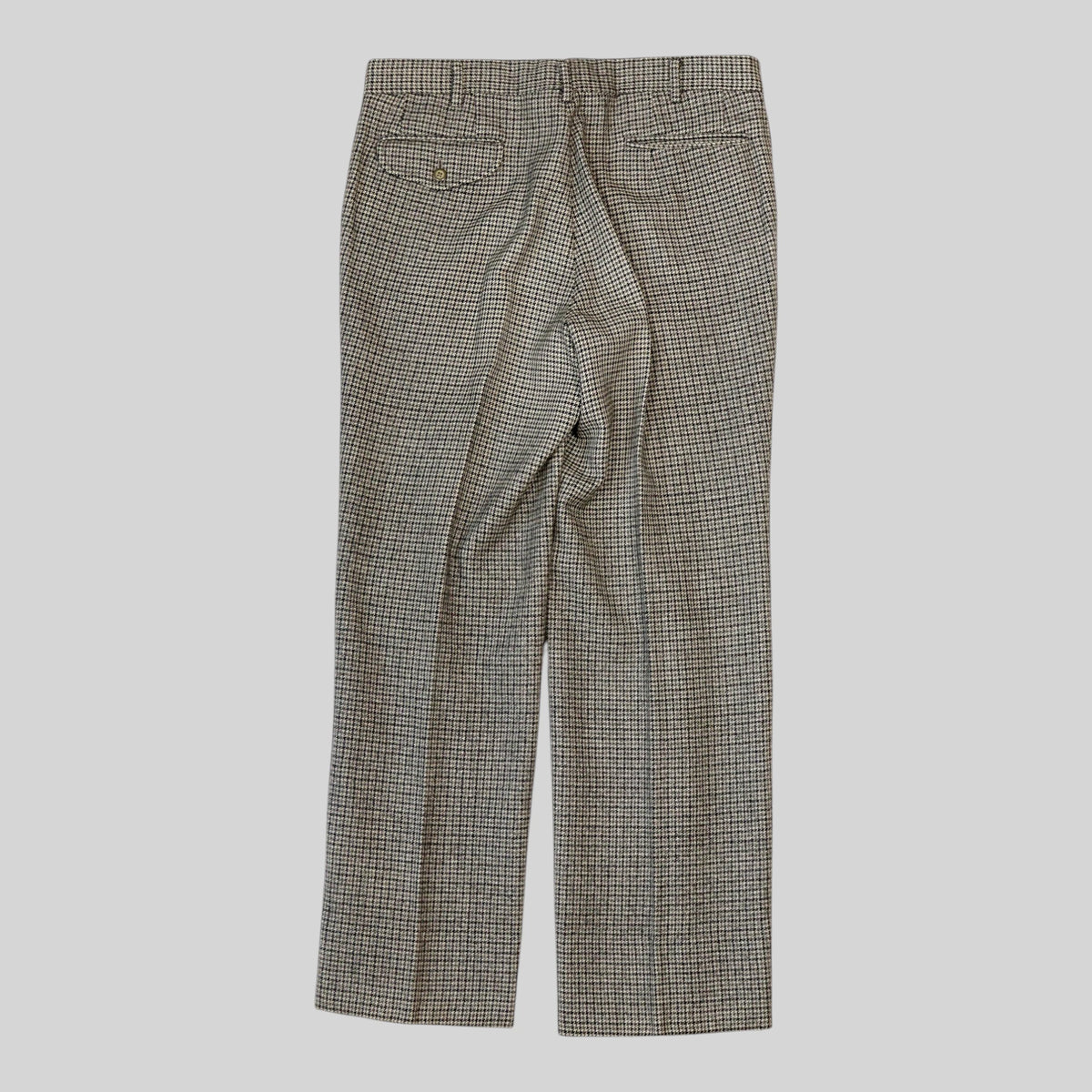 80s-90s Glen Check Wool Trousers