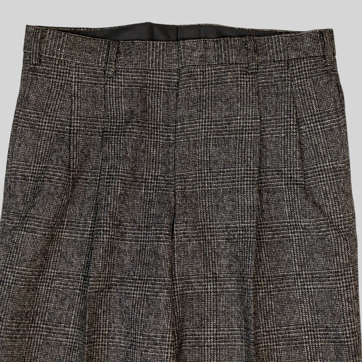 80s-90s Glen Check Wool Trousers / Made in JAPAN