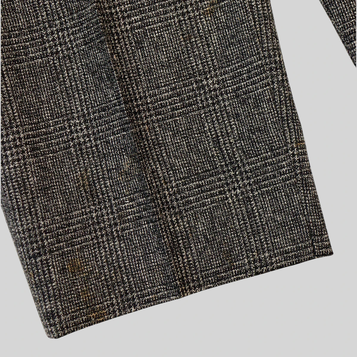 80s-90s Glen Check Wool Trousers / Made in JAPAN
