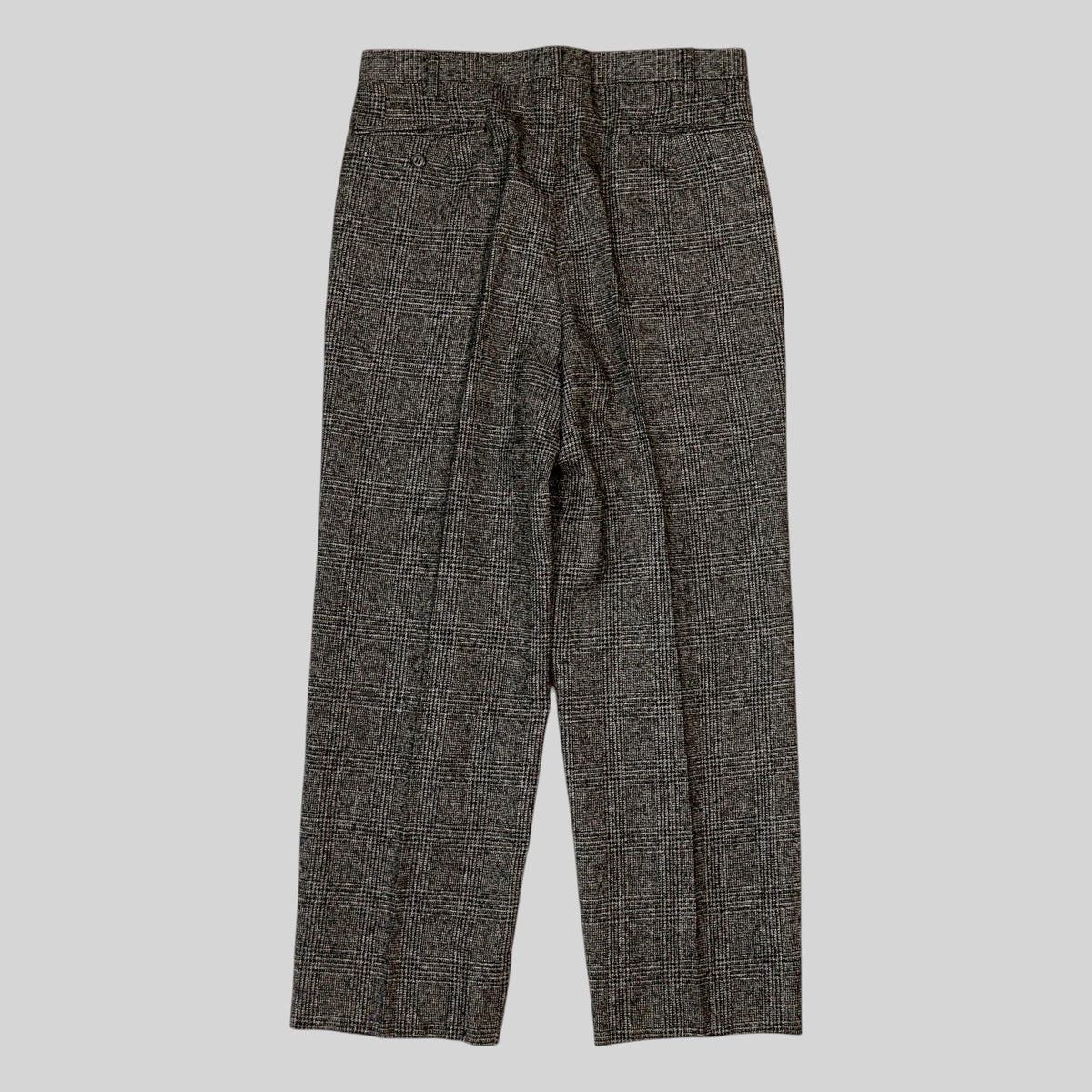 80s-90s Glen Check Wool Trousers / Made in JAPAN