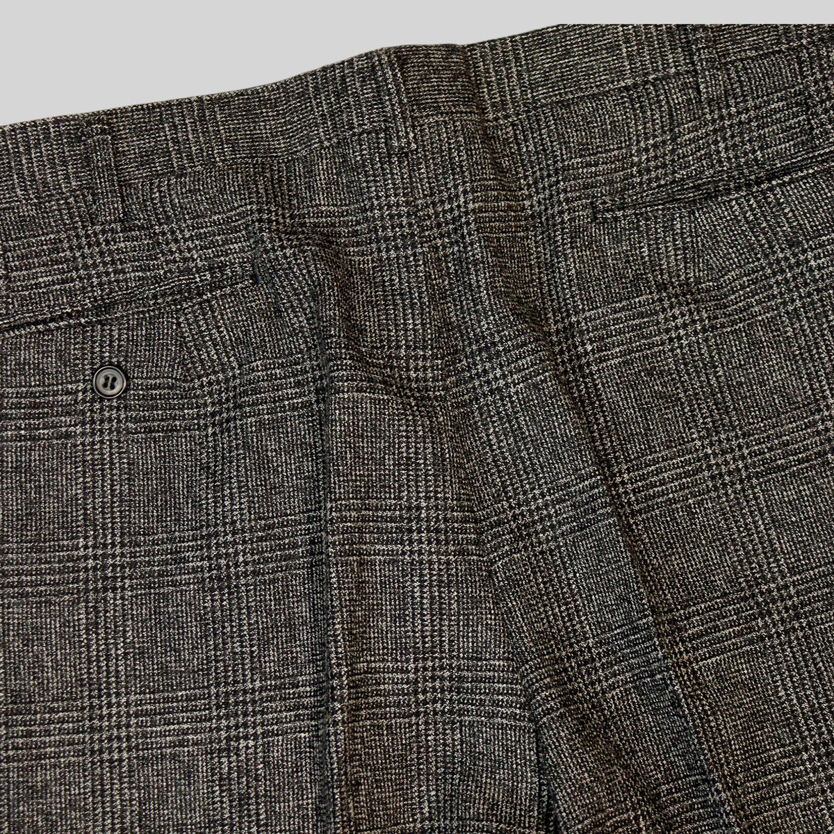 80s-90s Glen Check Wool Trousers / Made in JAPAN