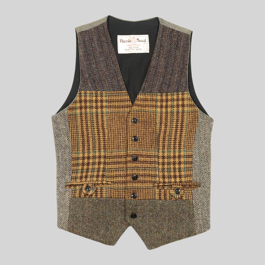 80s-90s Crazy Pattern Vest / Made in USA