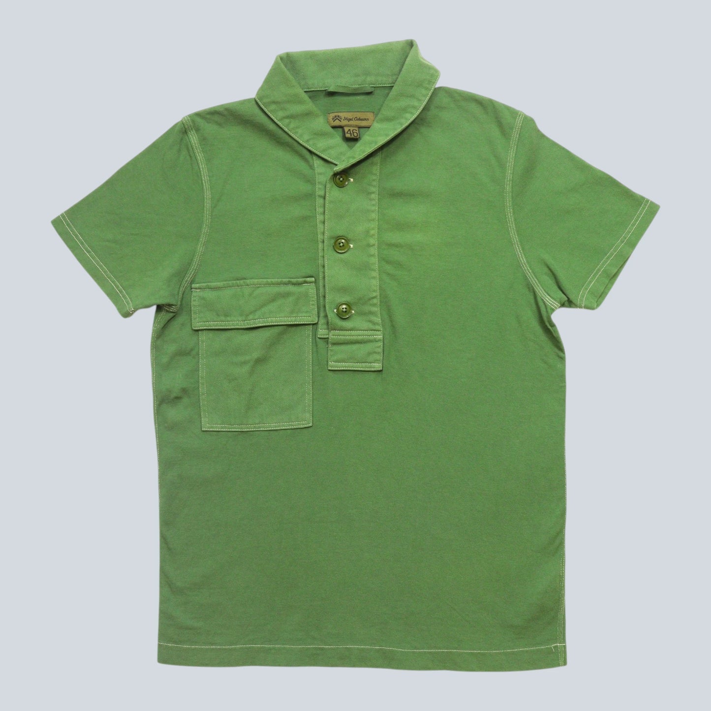 Shawl Collar Polo Shirt / Made in JAPAN