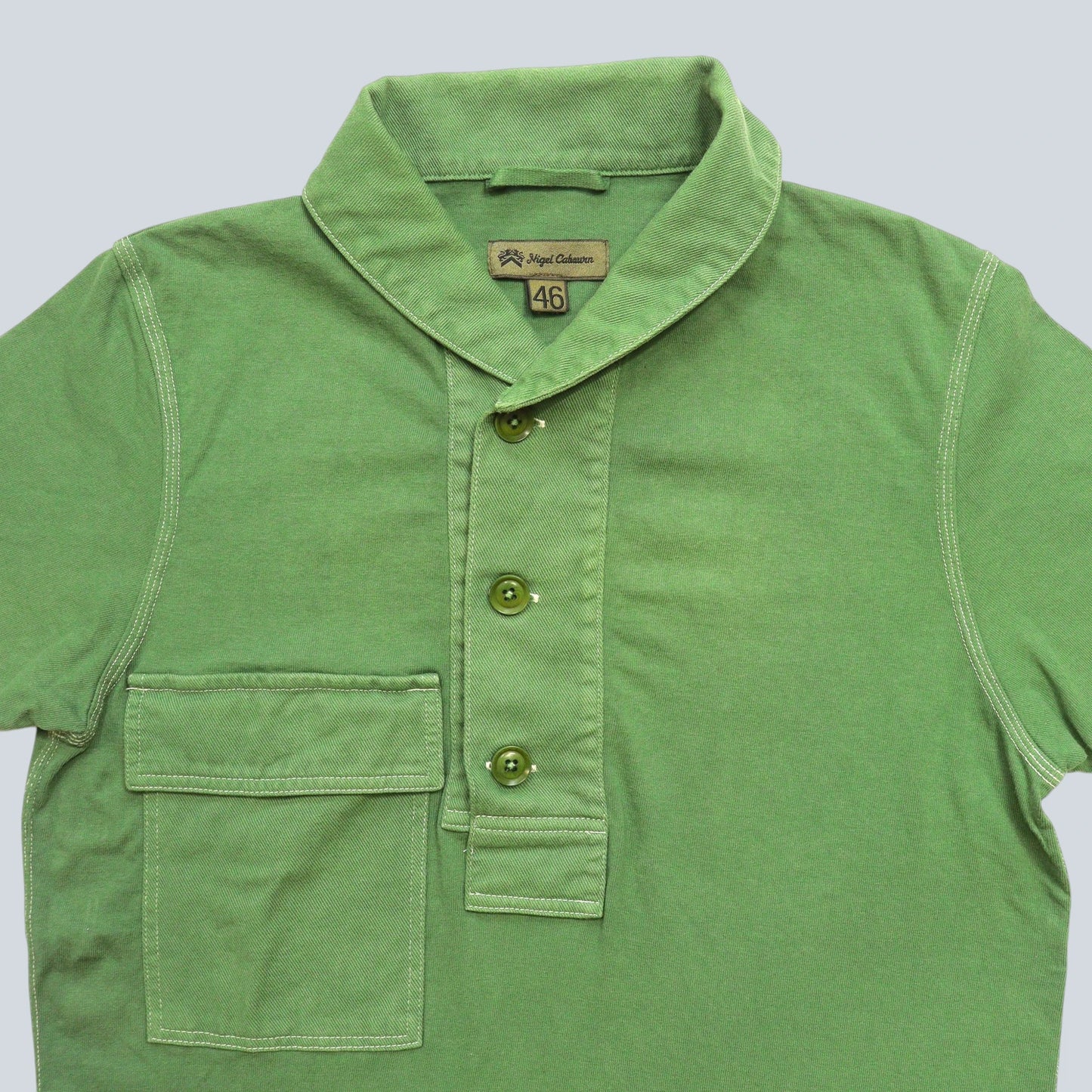 Shawl Collar Polo Shirt / Made in JAPAN