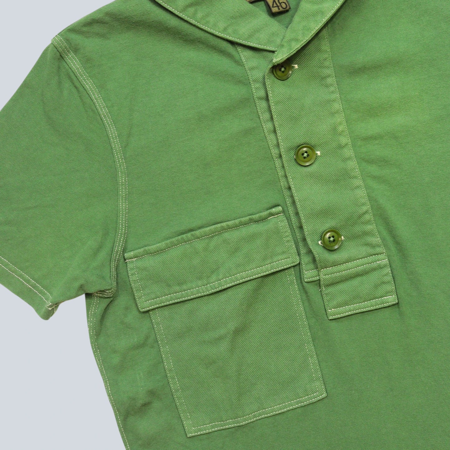 Shawl Collar Polo Shirt / Made in JAPAN