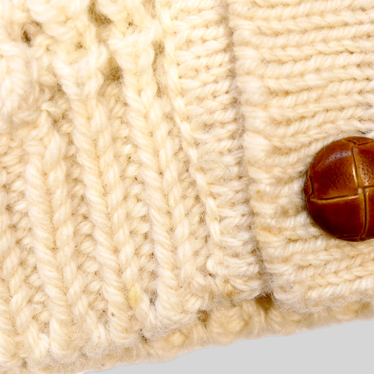 80s-90s Aran Knit Vest / Made in IRELAND