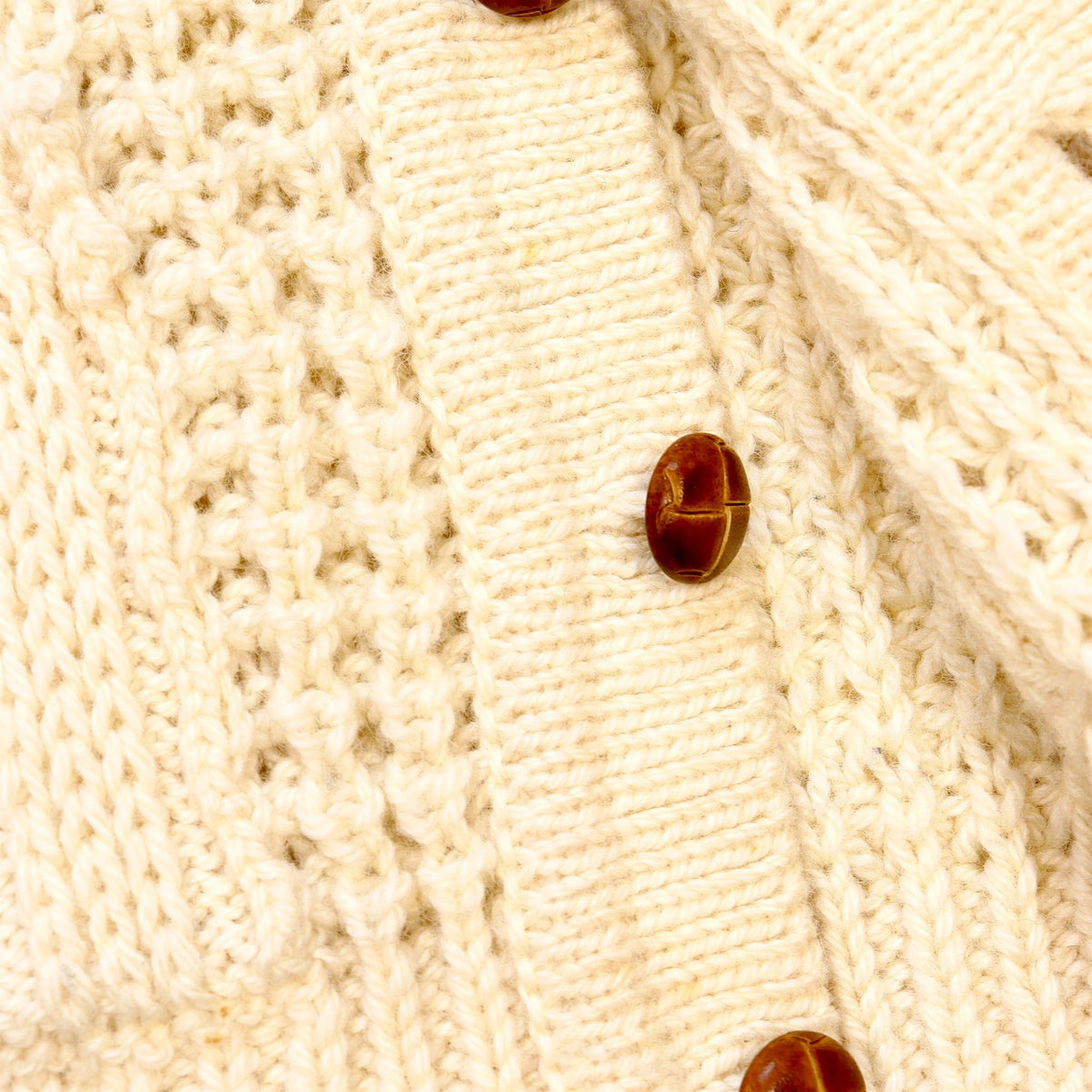 80s-90s Aran Knit Vest / Made in IRELAND
