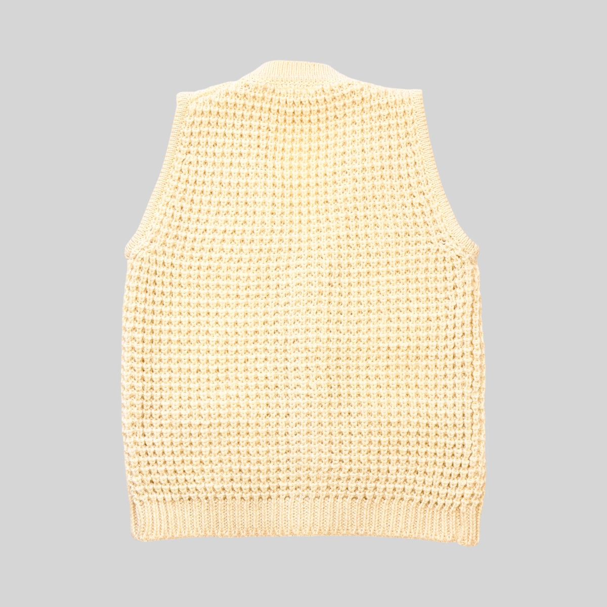 80s-90s Aran Knit Vest / Made in IRELAND
