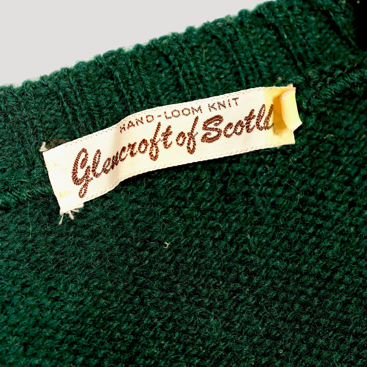 80s-90s Fair Isle V-Neck Sweater / Made in SCOTLAND