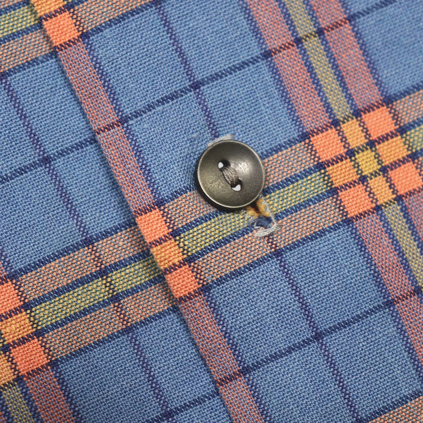 70s Check Open Collar Shirt