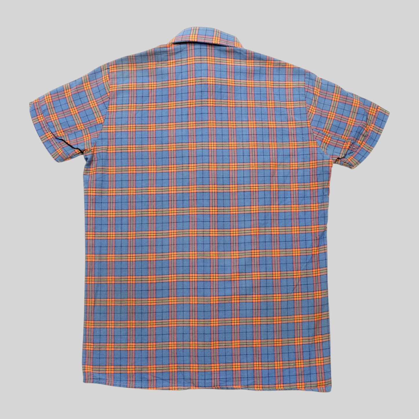 70s Check Open Collar Shirt