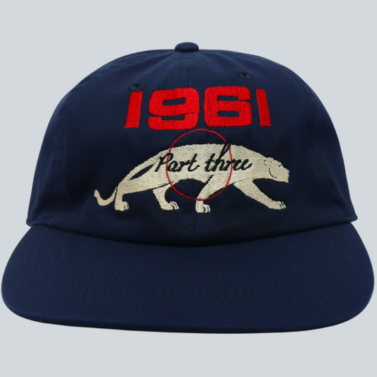 "1961 / Part three Embroidery Hat" (NAVY)