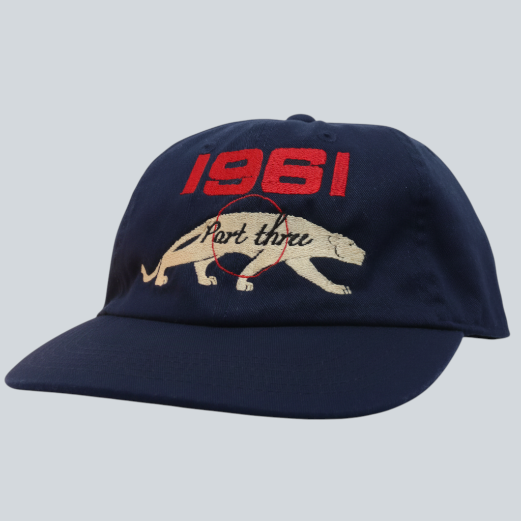 "1961 / Part three Embroidery Hat" (NAVY)
